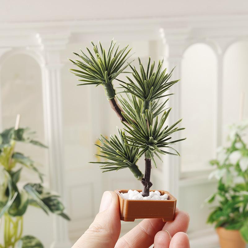 Bonsai Garden Tree - 1 Stuks 1/12 Poppenhuis Simulatie Pijnboom
