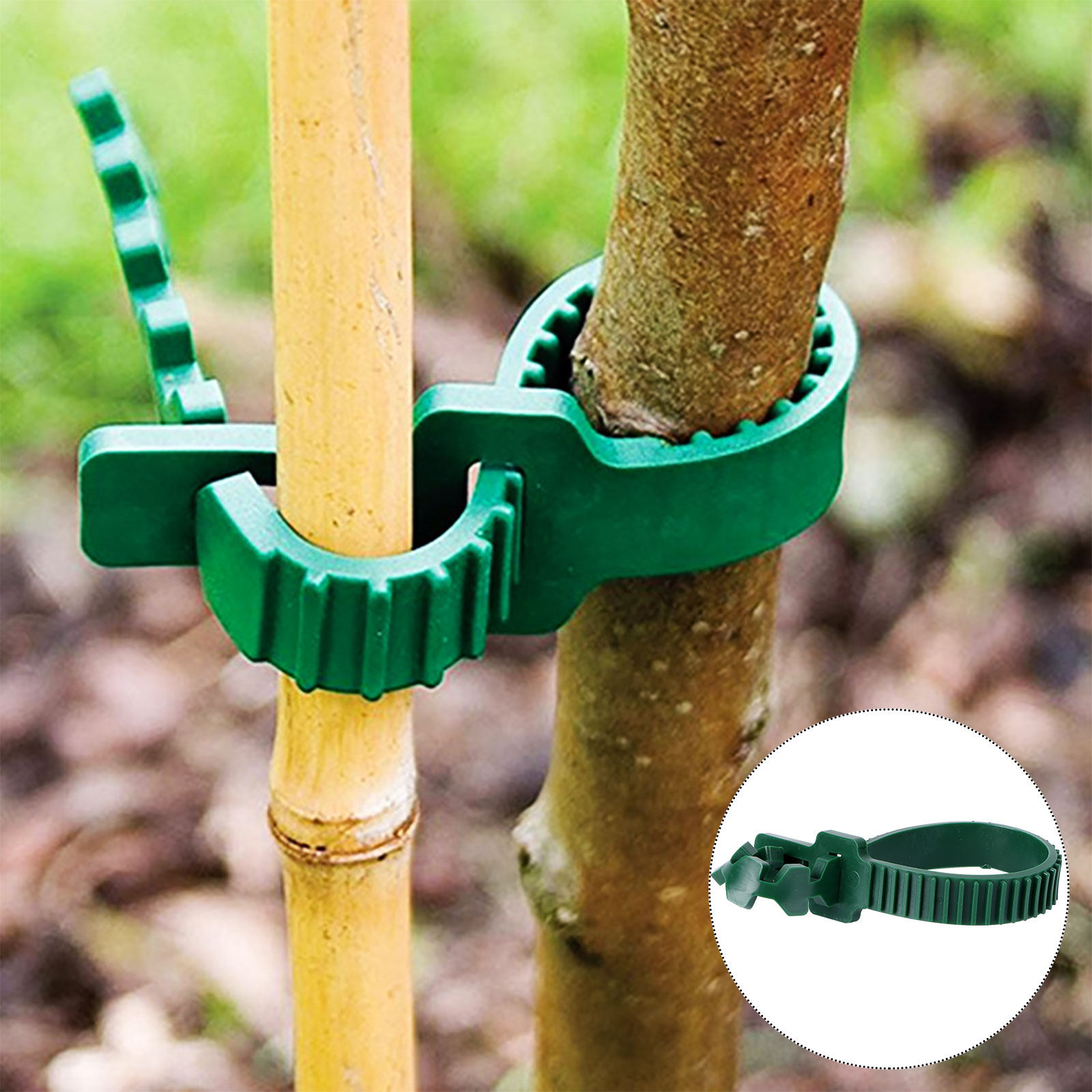 Bonsai Garden Tree - 20 stuks wijnstokbevestigingsgesp tuinplantensteunclip PVC herbruikbare