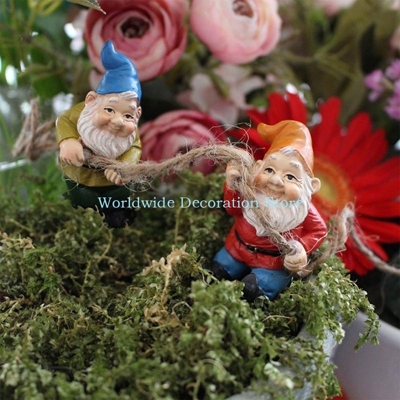 Q39B 4PCS DWARF RESIN Figurine - Bonsai Garden With Pond recensie en prijs