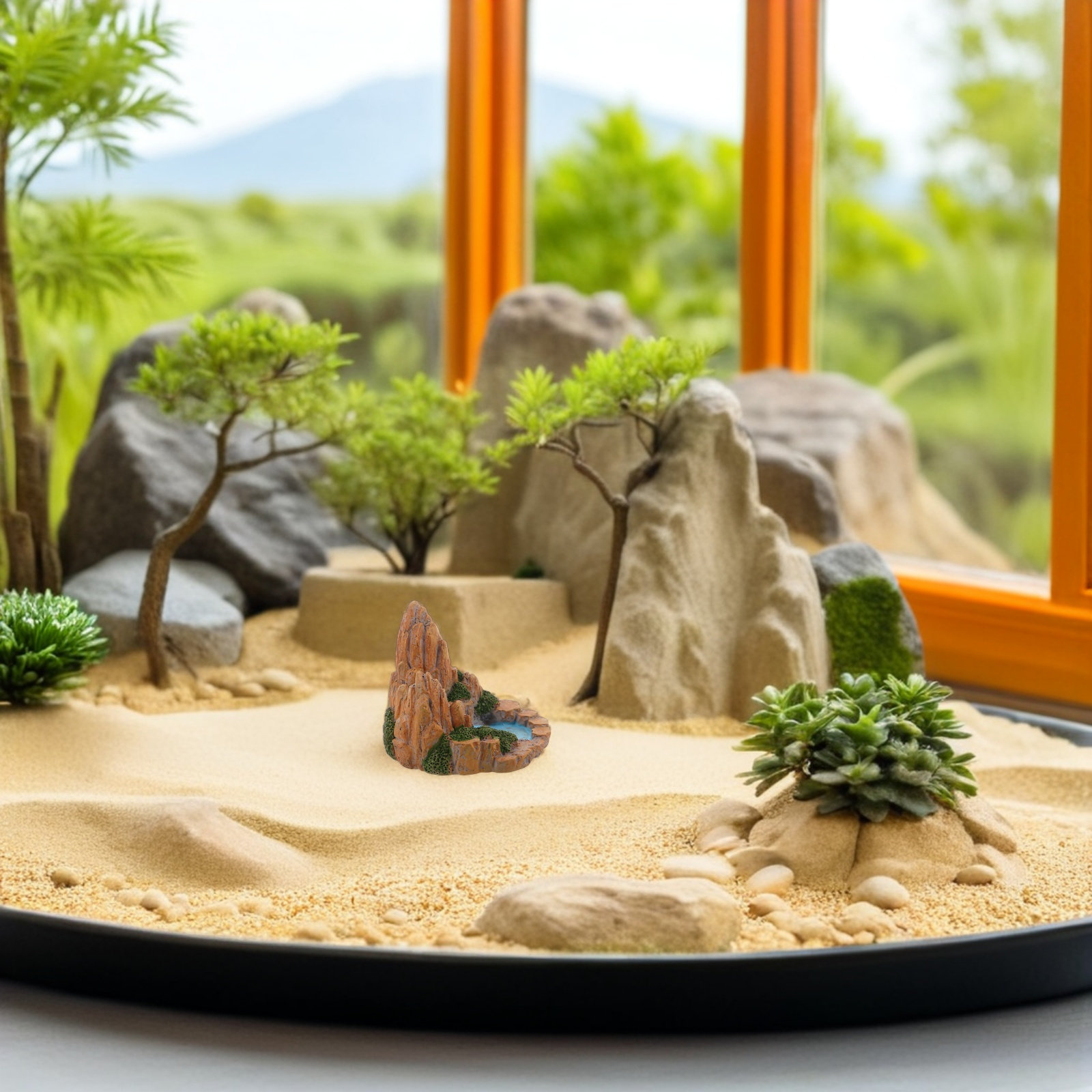 2 stuks mini rotstuin hars vij - Bonsai Garden With Pond recensie en prijs